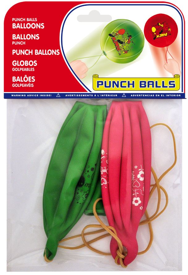 Bolsa 2 globos puch ball colorees surtidos ref. 20452