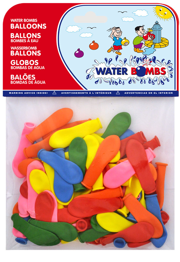 Bolsa 100 globos de agua colores surtidos ref. 20455