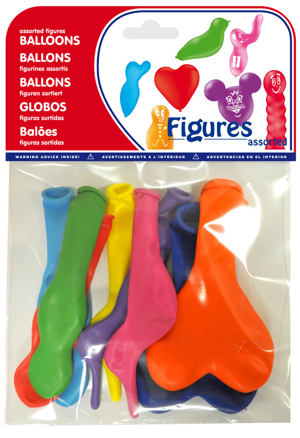 Bolsa 8 figuras con globos surtidos ref. 20462